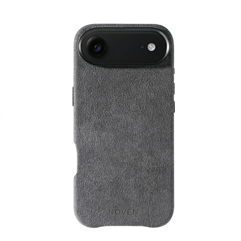 iPhone 17 Air Funda De Alcantara - Gris Claro