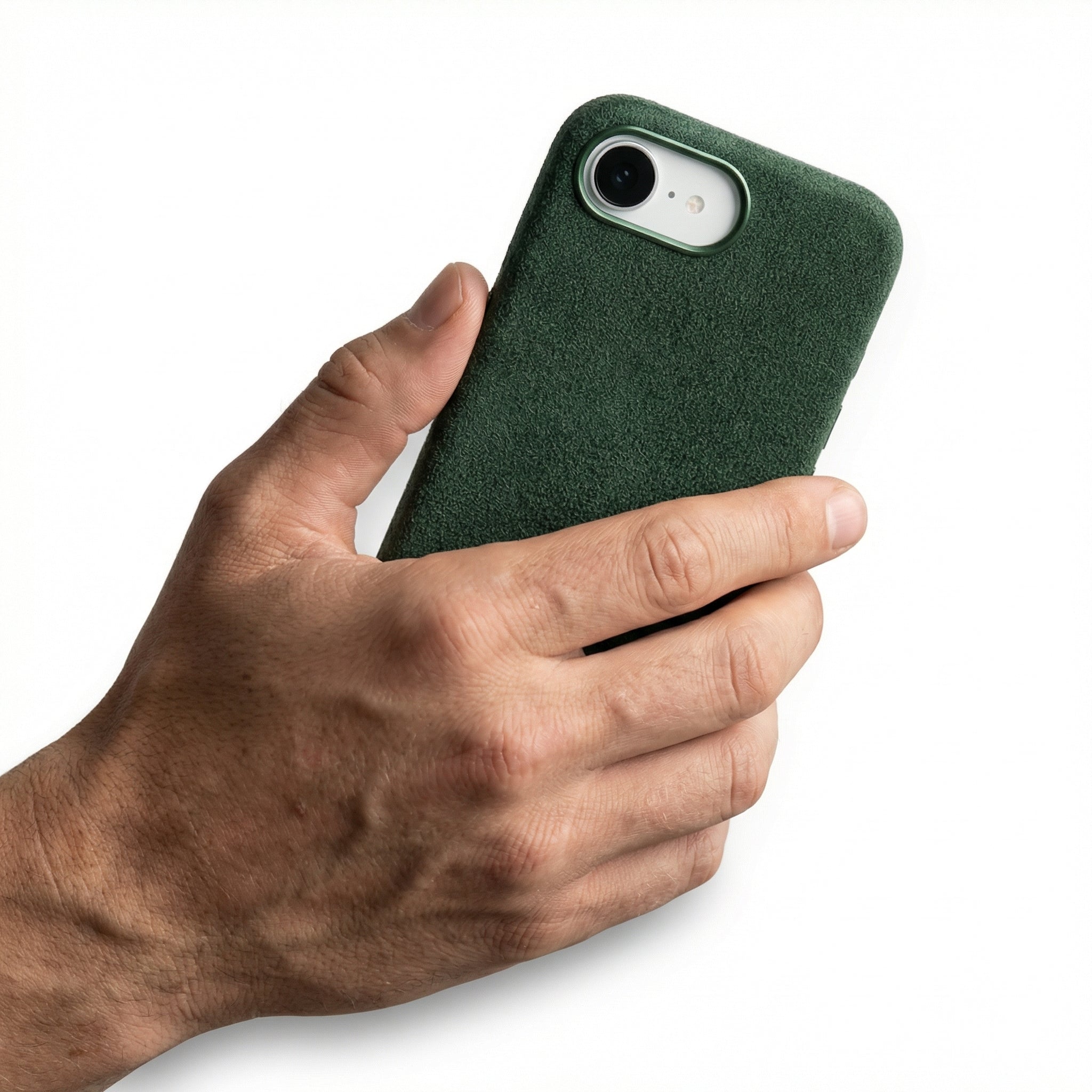 iPhone 16e Funda De Alcantara - Verde