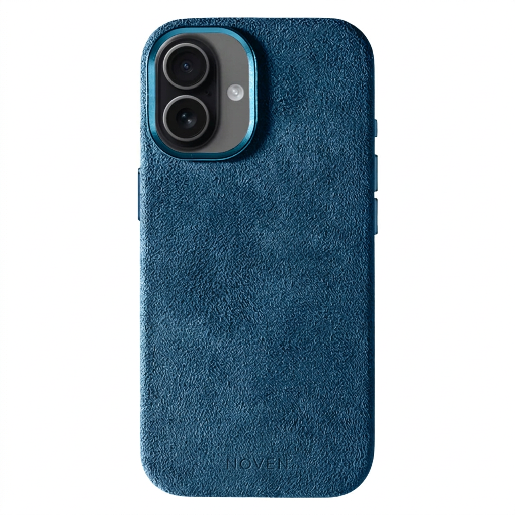 iPhone 16 Funda De Alcantara - Azul