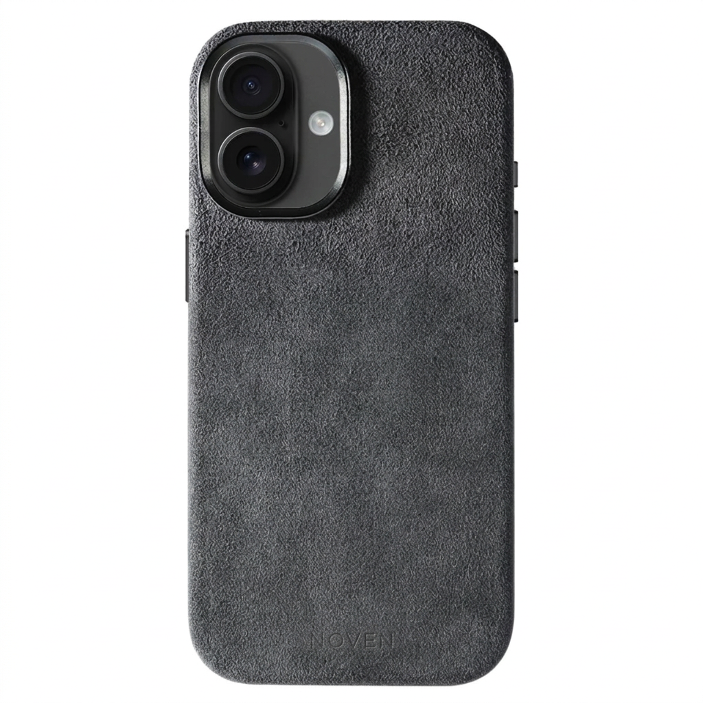 iPhone 16 Funda De Alcantara - Gris Oscuro