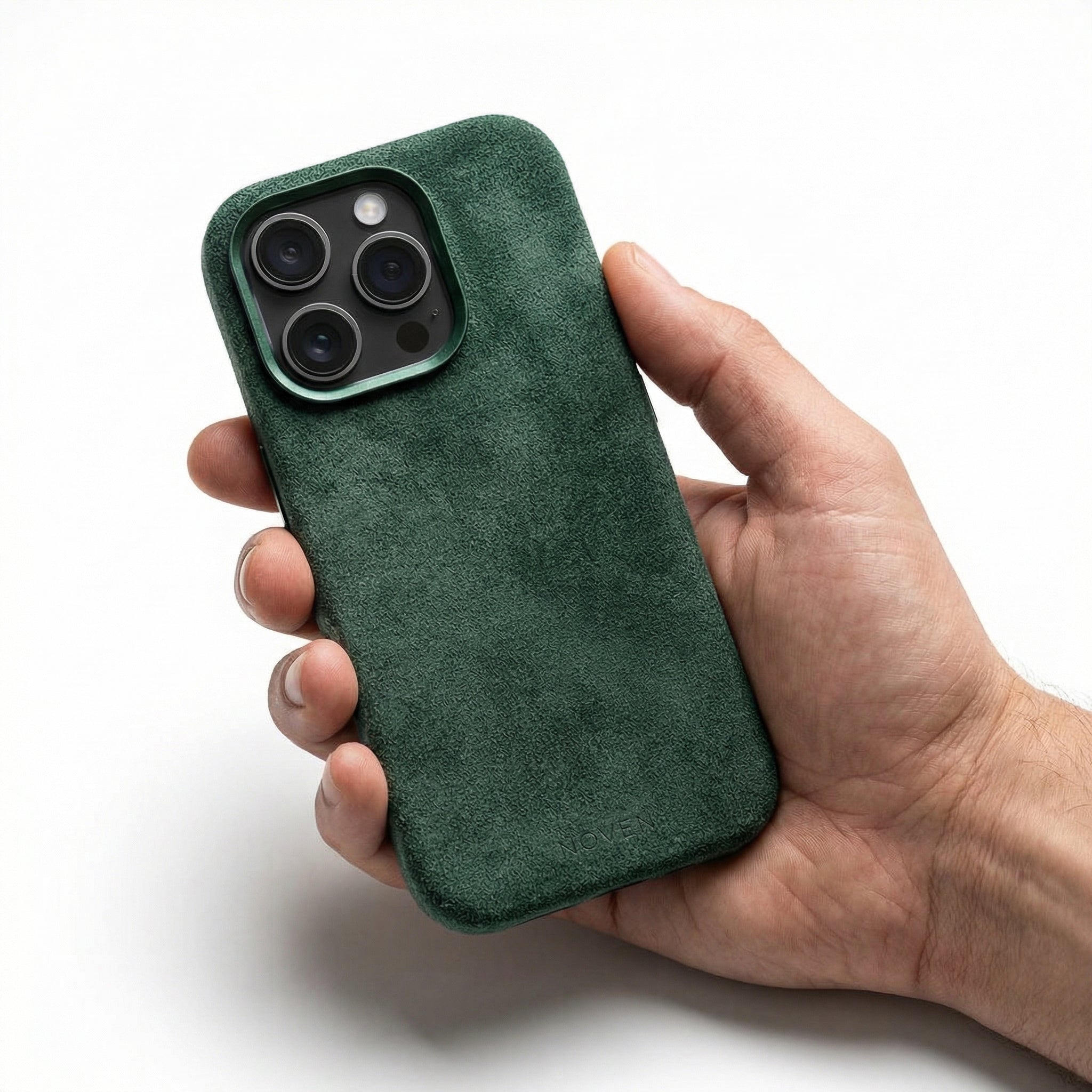 iPhone 15 Pro Funda De Alcantara - Verde