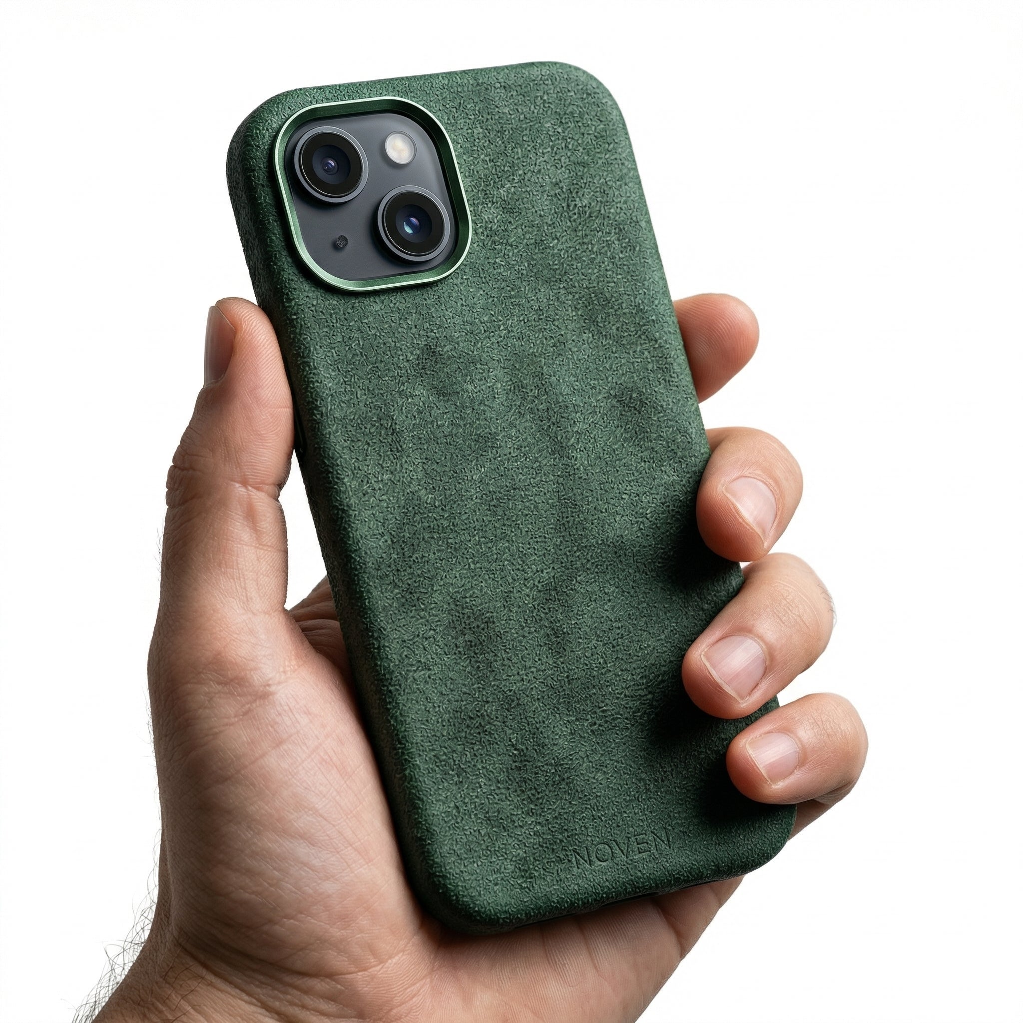 iPhone 14 Funda De Alcantara - Verde