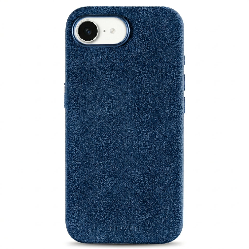 iPhone 16e Funda De Alcantara - Azul