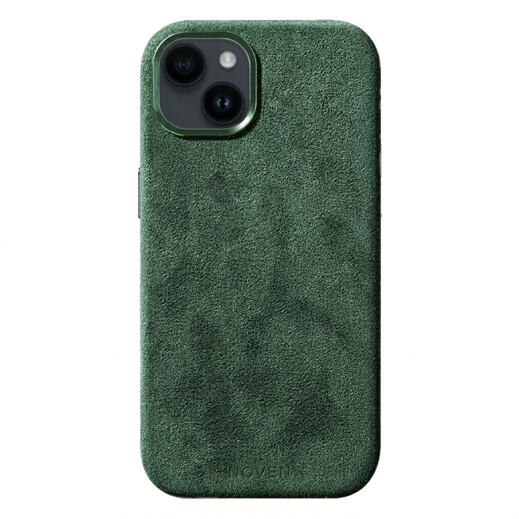 iPhone 15 Funda De Alcantara - Verde